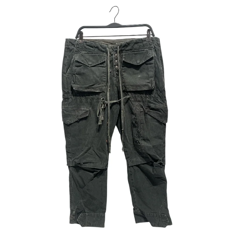 GREG LAUREN/Bottoms/Cotton/GRN/Cargo Lounge Pant Trendy Work Pants