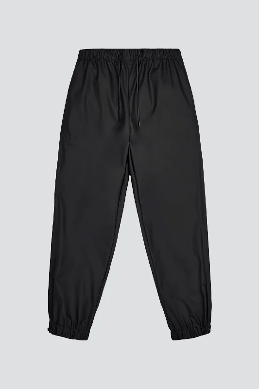 Black Regular Rain Pants Comfortable Denim Leggings