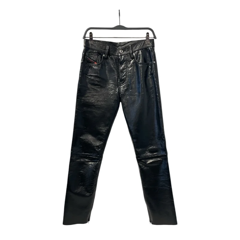 DIESEL/Skinny Pants/26/Plain/Leather/BLK// Relaxed Casual Leggings