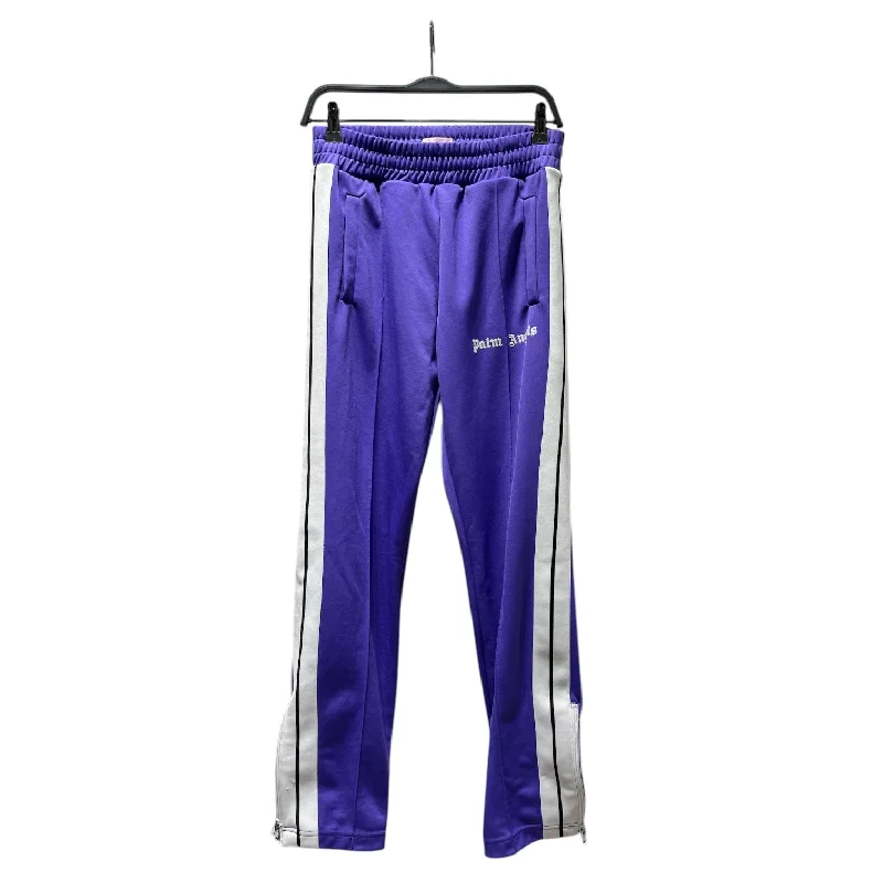 Palm Angels/Straight Pants/S/Purple/Polyester/PMCA007S18384008 Trendy High-Waist Trousers