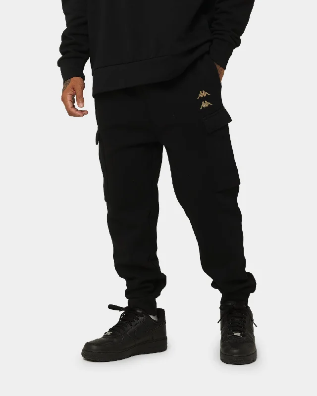 Kappa Authentic Dyfen Pants Black Modern Stretch Trousers