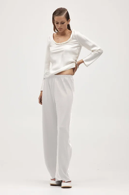 COCO PANT - IVORY Lightweight Linen Pants