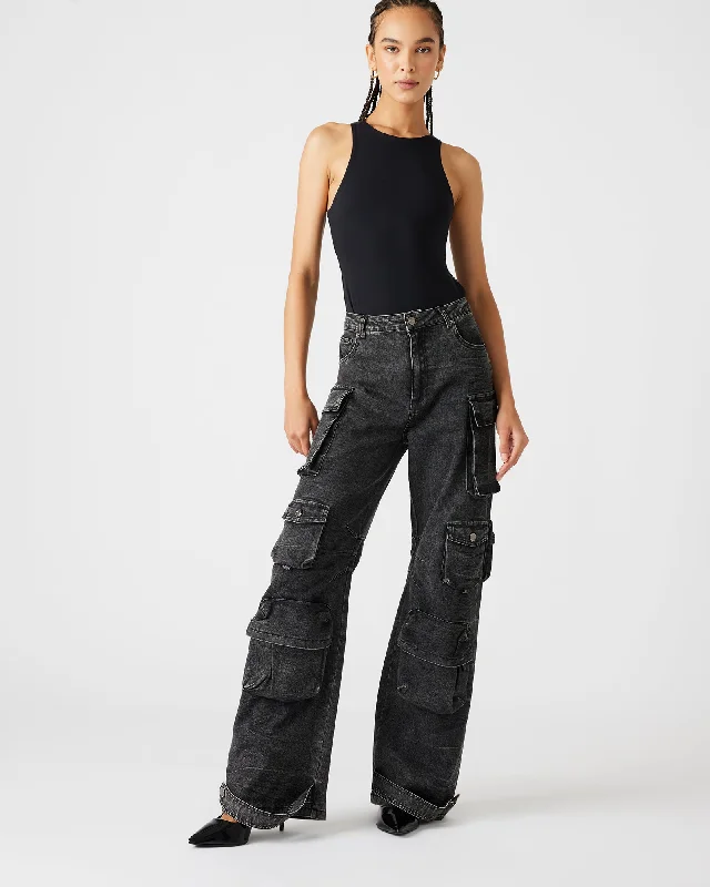 BRODY PANT BLACK DENIM Stylish Slim Trousers