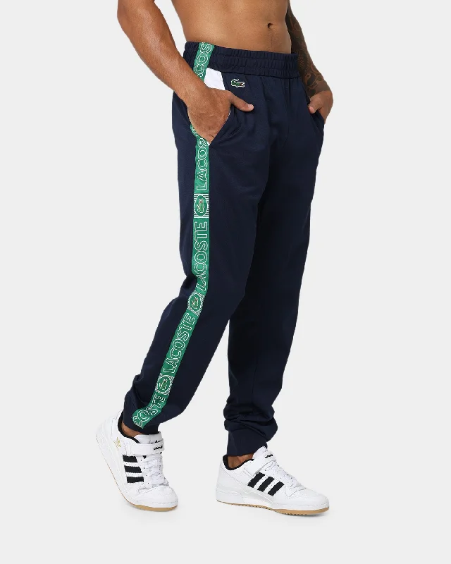 Lacoste Tech Colour Block Track Pants Navy/White Soft Cotton Pants