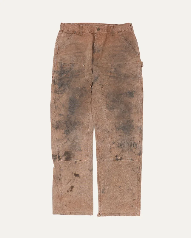 Carhartt Tan Double Knee Pants Comfortable Denim Pants