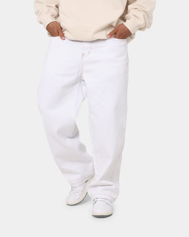 X-Large Bull Denim 91 Pants White Comfortable Maternity Pants