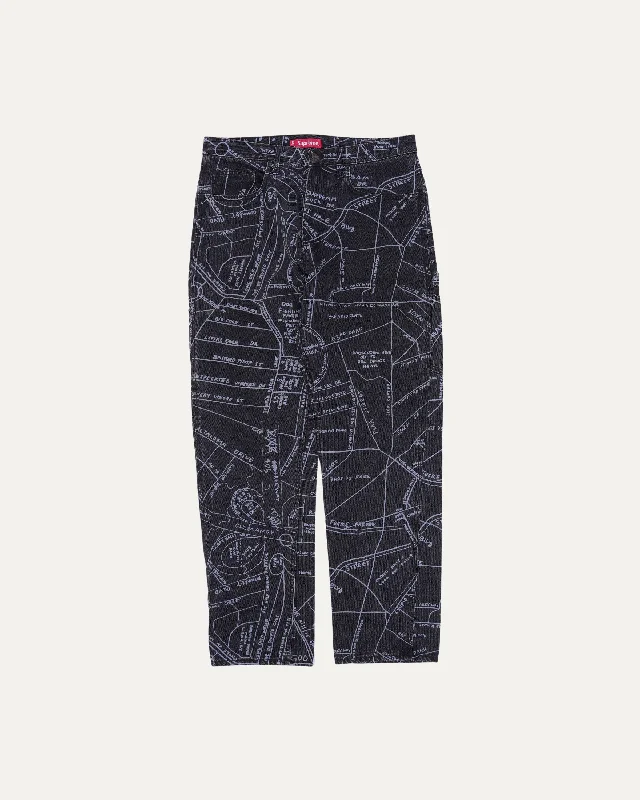 Gonz Map Denim Painter Pant High-Waist Jeans