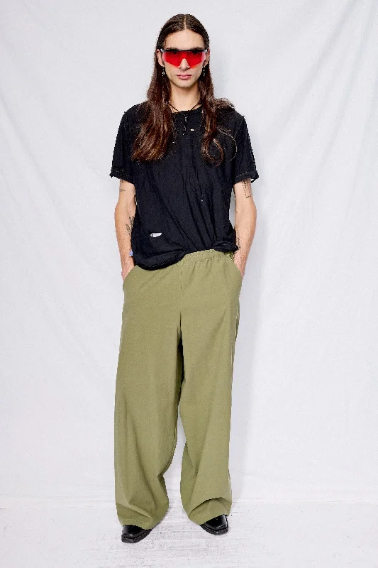 Army Green Twill Standard Pant Fashionable Jogger Pants