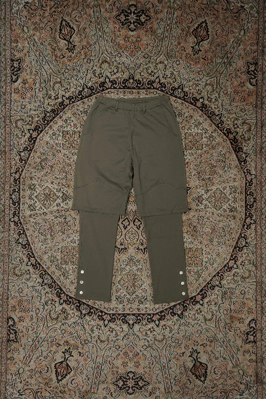 STEAF TREKKING SWEAT PANTS (WILLOW GREEN) Chic Capri Pants