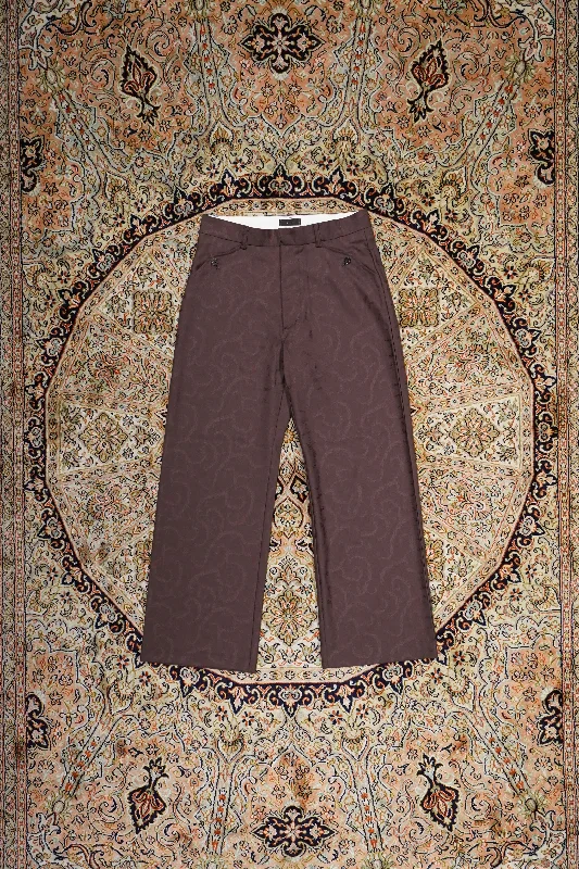 STEAF BEN ISM STRAIGHT PANTS (BROWN) Classic Pleated Pants