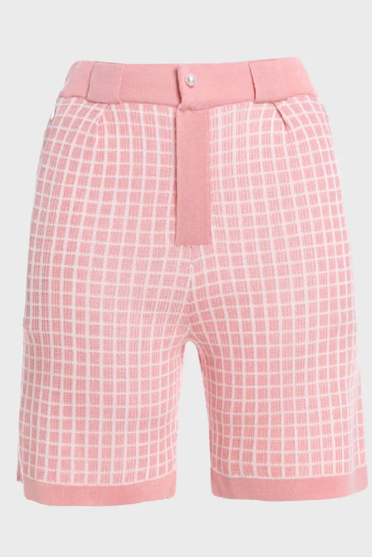 Tweed Tencel Pleated Pants Formal Slim Pants