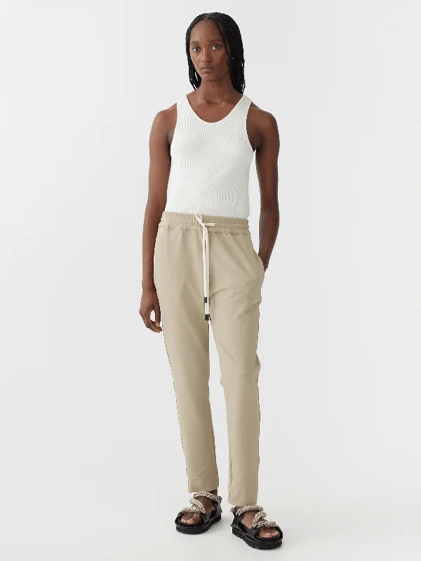 STRETCH TWILL TAPERED PANT - LIGHT TAN Formal Slim Pants