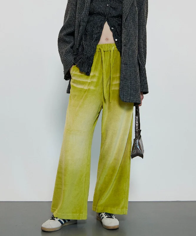 Blast Velor Easy Pants Elegant Palazzo Trousers
