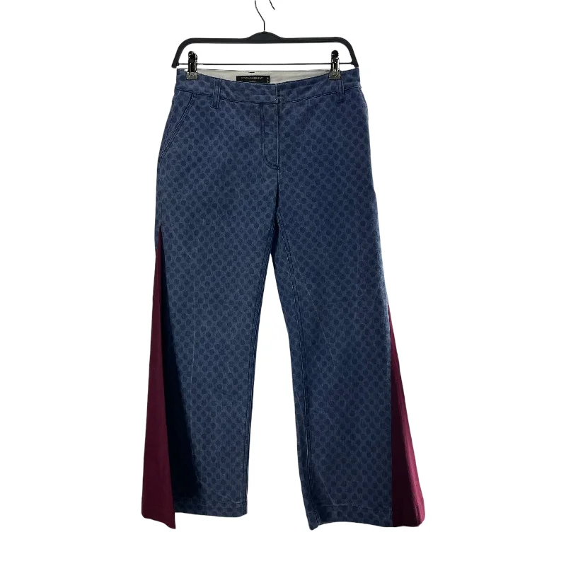 DOLCE&GABBANA/Straight Pants/42/Polka dot/Denim/BLU/FLARE Fashionable Jogger Pants