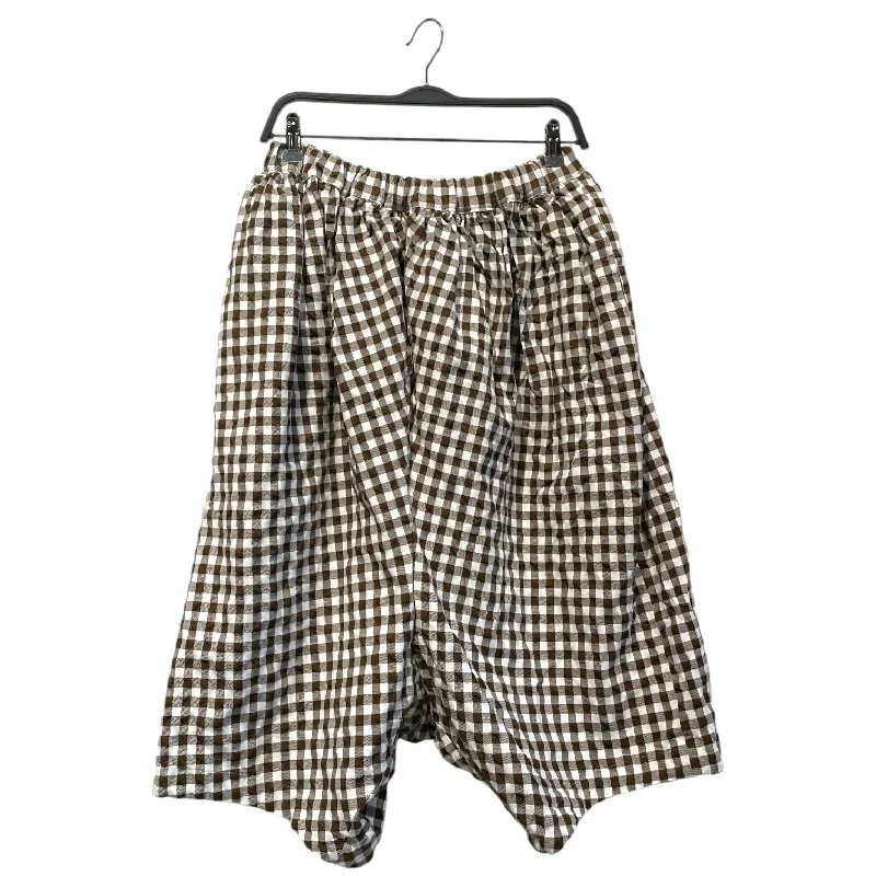 COMME des GARCONS COMME des GARCONS/Sarouel Pants/S/Brown/Polyester/Plaid/RK-P022 Soft Sweatpants Style
