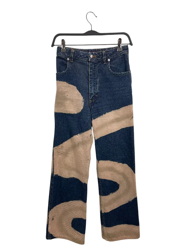 ECKHAUS LATTA/Wide Leg Pants/24/All Over Print/Denim/BLU/High-waisted/Pink Print Soft Stretch Leggings