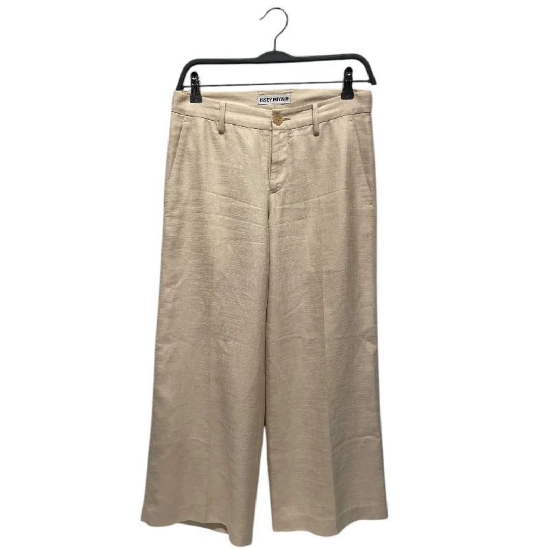 ISSEY MIYAKE/Cropped Pants/1/Polyester/KHK/ Modern Skinny Pants