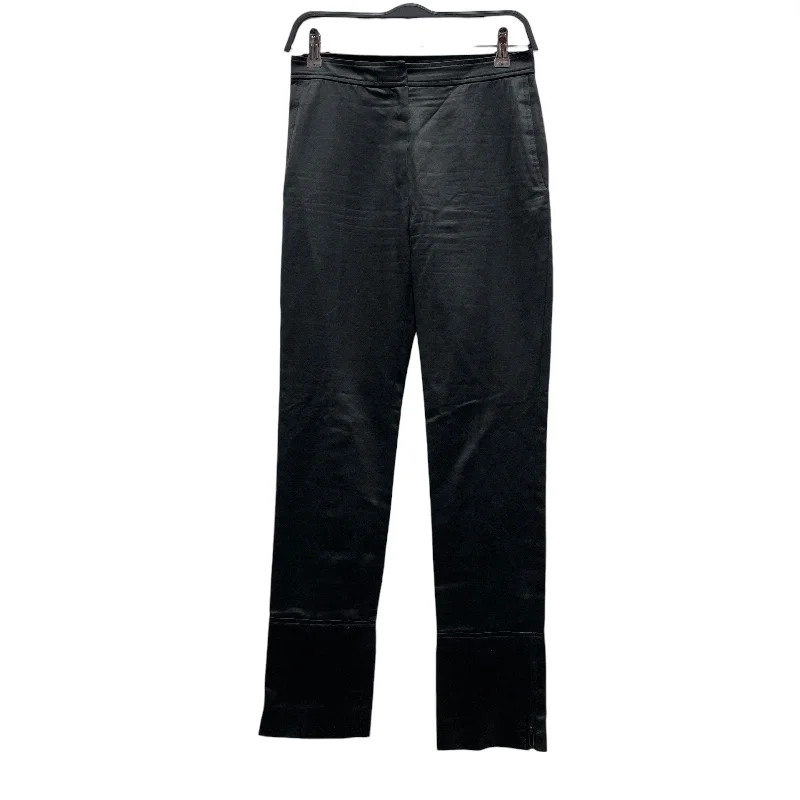 YVES SAINT LAURENT rive gauche/Skinny Pants/34/Cotton/BLK/ Relaxed Fit Trousers