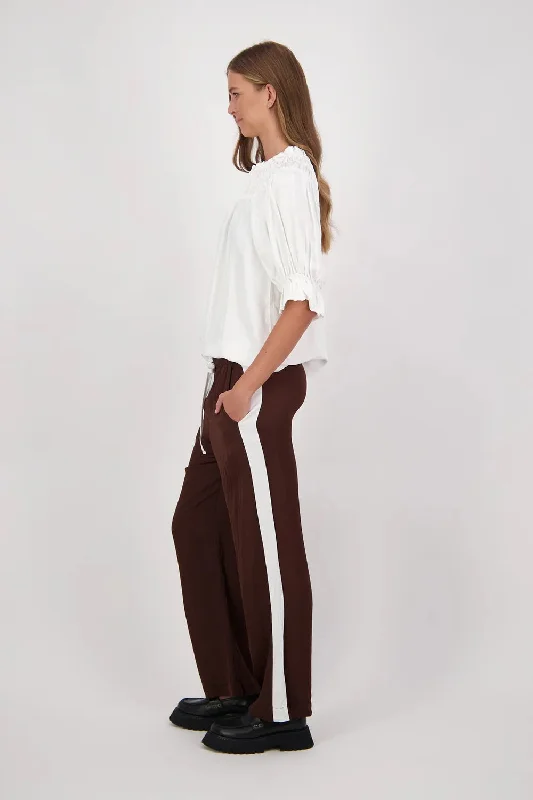 CHOCOLATE/IVORY