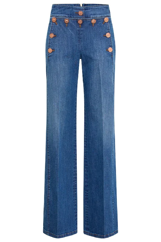 Sailor Pant Trendy High-Waist Trousers