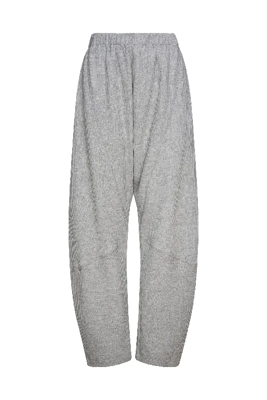 WAFFLE PANELED PANT - GREY MARL Comfortable Jogging Pants