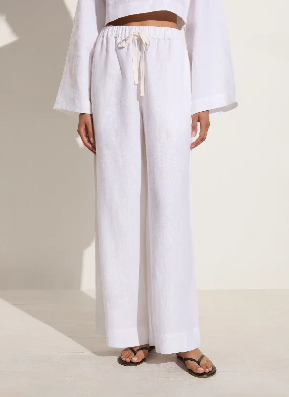 CONIGLI PANT - WHITE Chic Wool Trousers