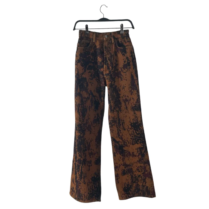 Acne Studios/Wide Leg Pants/30/All Over Print/Denim/BRW/BLEACH WASH SPLATTR EFFECT High-Waist Trousers Acne Studios/Wide Leg Pants/30/All Over Print/Denim/BRW/BLEACH WASH SPLATTR EFFECT High-Waist Trousers