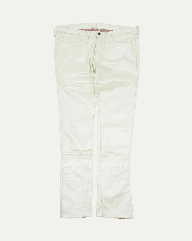 Sample Leather Pants Classic Bootcut Trousers