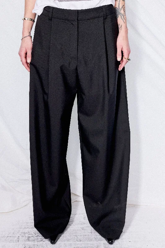 Black Suiting Homme Pant Stylish Casual Pants