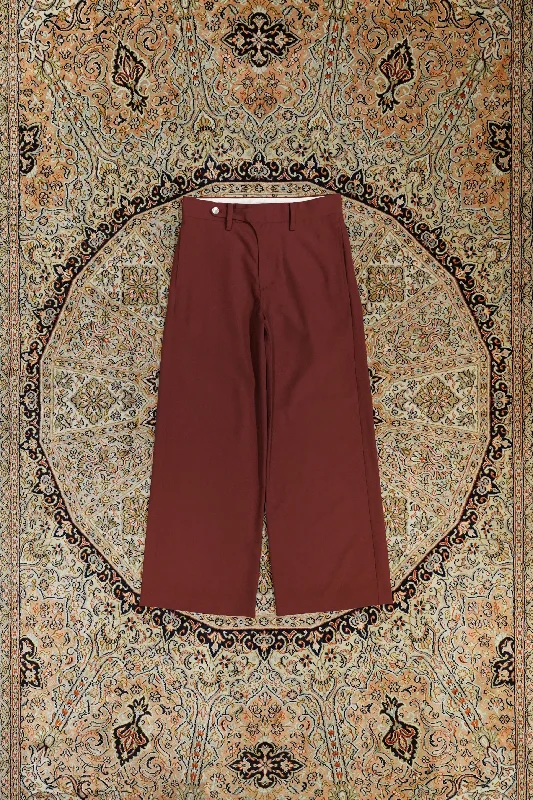 STEAF CLASSIC ANY PANTS (RED BRICK) Comfortable Wide-Leg Pants