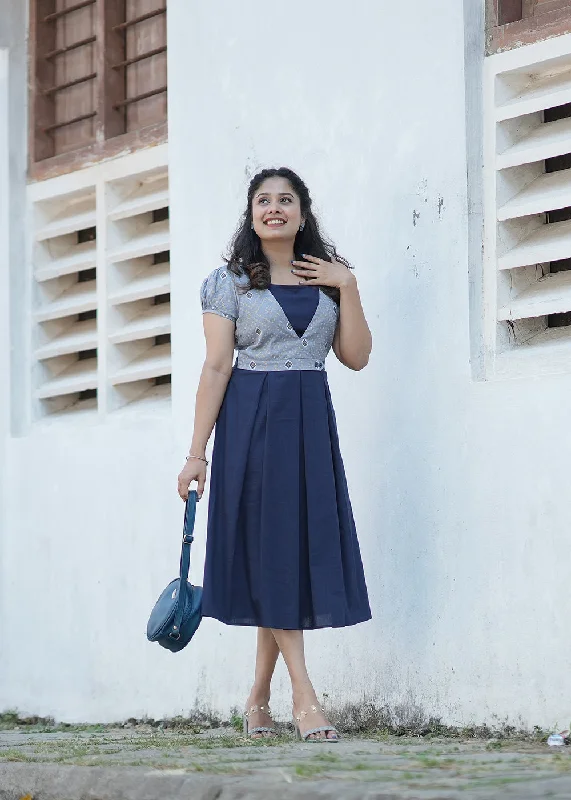 Bandhani overlay dress