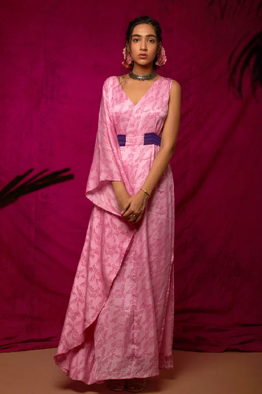 Block Printed Kaftan Dress