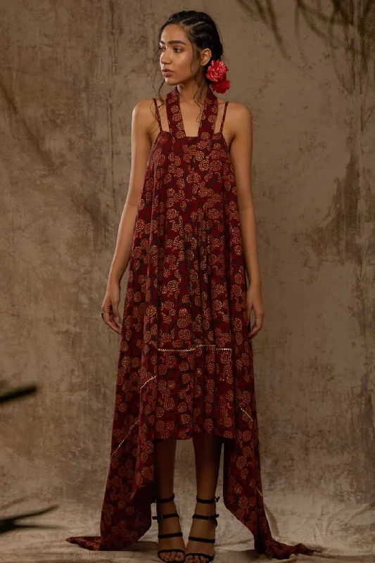 Block Printed Tent Dress