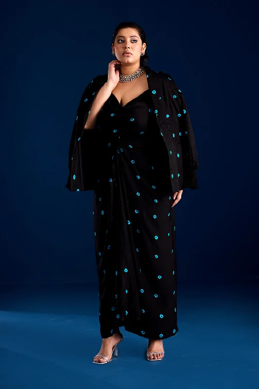 Isra Draped Dress Set