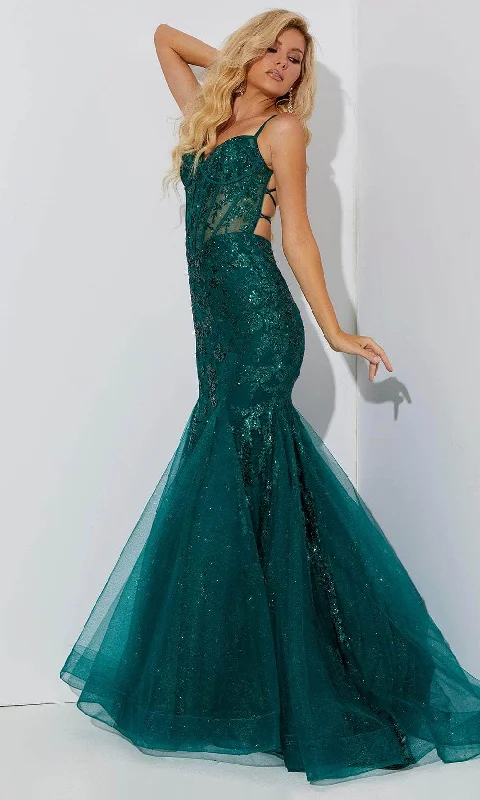 Jasz Couture 7557 - Sequin Bustier Prom Dress