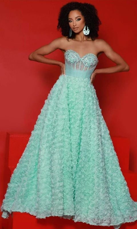 Johnathan Kayne 2907 - Strapless Corset Bodice Ballgown