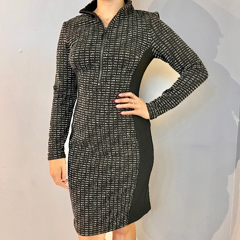 Joseeph Ribkoff Black & Silver LDS Dress