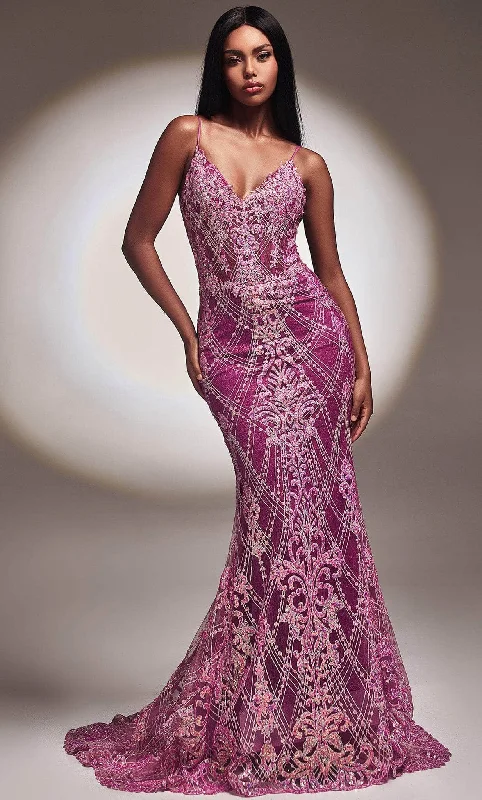 Ladivine CC2168 - Beaded Mermaid Prom Dress