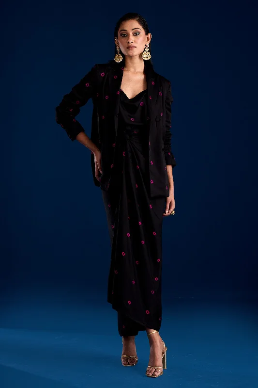Leila Draped Dress Set