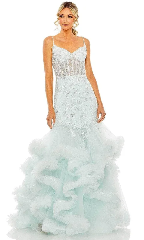 Mac Duggal 20541 - Mermaid Mesh Beaded Gown