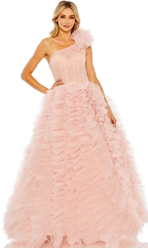 Mac Duggal 20576 - Glitter Tulle A-line Gown