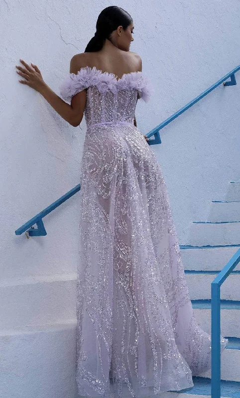 MNM COUTURE K4005 - Corset Beaded Dress