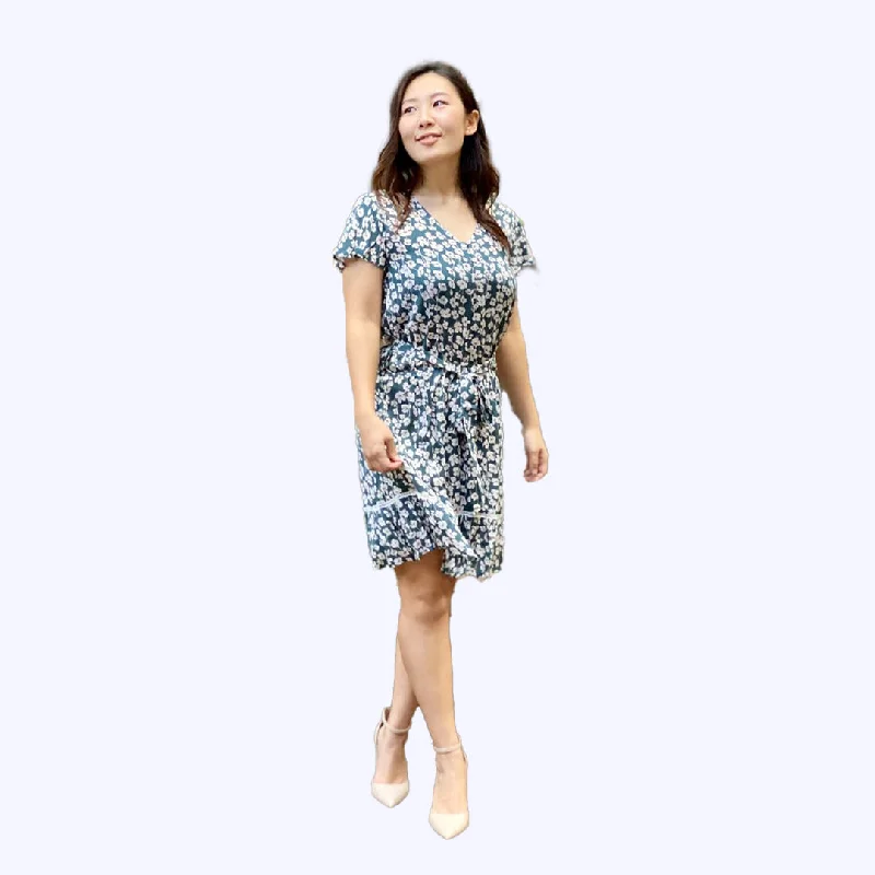 Pua Kea V-Neck Dress - Green