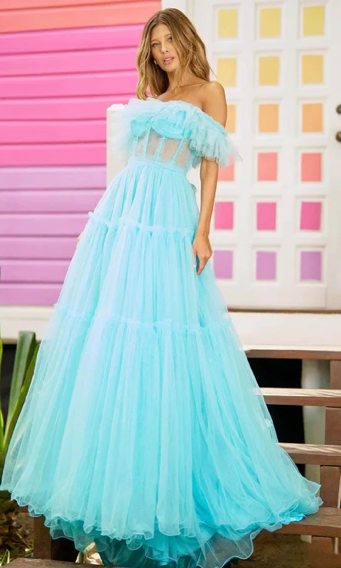 Sherri Hill 56068 - Corset Tiered Prom Dress