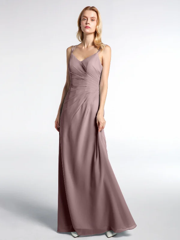 Double Straps Cross Back Chiffon Maxi Dress-Vintage Mauve Comfortable Cotton Maxi Dress Double Straps Cross Back Chiffon Maxi Dress-Vintage Mauve Comfortable Cotton Maxi Dress