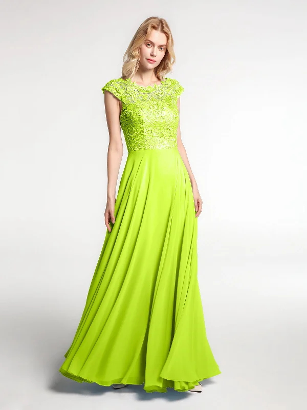 Illusion Wrap Neck Lace and Chiffon Maxi Dress-Lime Green Trendy Maxi Dress with Bow Illusion Wrap Neck Lace and Chiffon Maxi Dress-Lime Green Trendy Maxi Dress with Bow