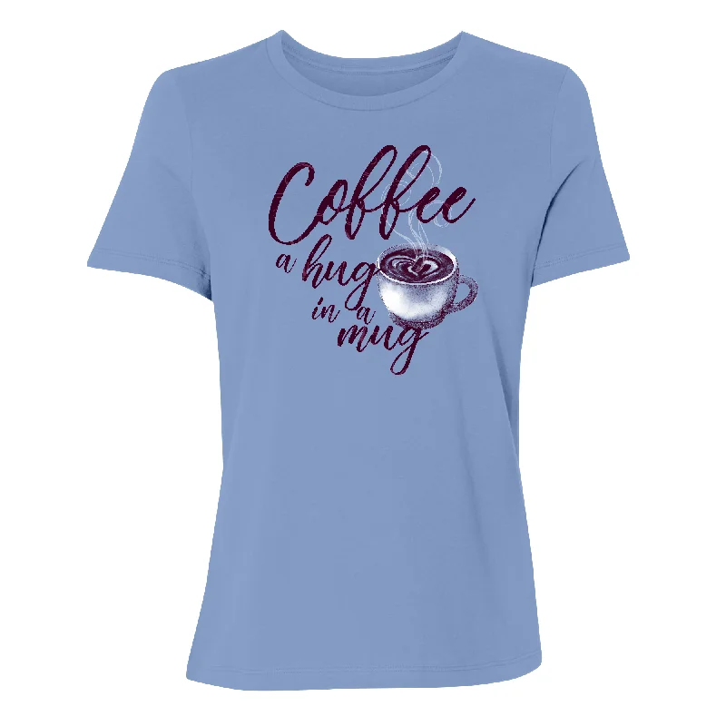 Hug In A Mug Women's T-Shirt Houndstooth Herringbone Solid