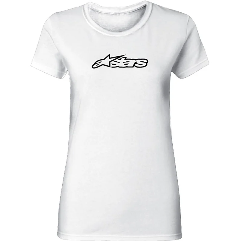 Alpinestars Women's White Blaze T Shirt - 1W37 72902 Elegant Classic Vintage