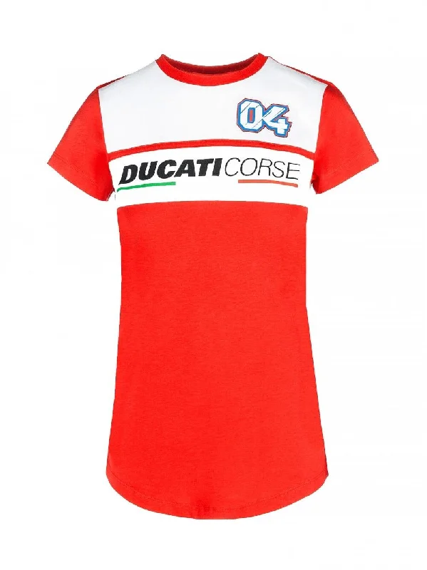 Andrea Dovizioso Woman's Ducati Dual T Shirt - 18 36020 Mesh Canvas Denim