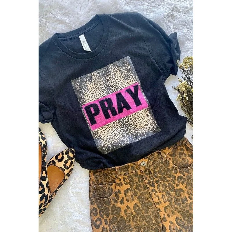Pray T-Shirt Basic T-Shirt Crew Neck Short Sleeve
